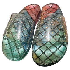 Mudd Claudia Clear Pool Slide Sandals women size:9